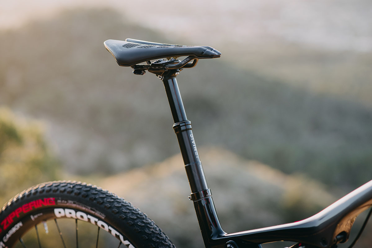 Tija de sillín con tija telescópica MTB para bicicleta de montaña